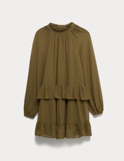 Volné nabírané minišaty Georgette s volánky