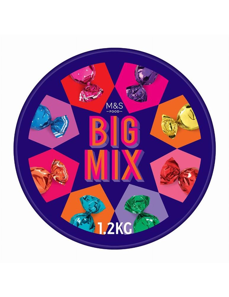 Kolekce plněných čokoládových bonbónů a karamel