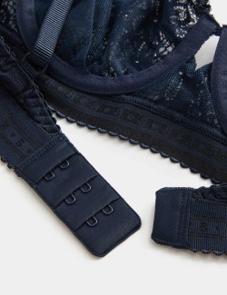 Cleo Sequin Lace Wired Balcony Bra (A-E)