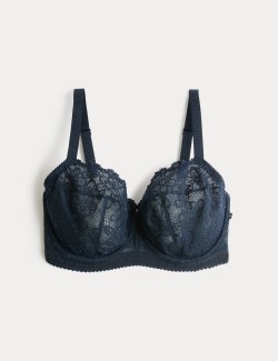 Cleo Sequin Lace Wired Balcony Bra (F-H)
