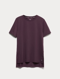 Scoop Neck Mesh Back T-Shirt