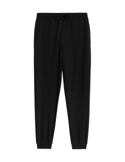 Tepláky s vysokým pasem, manžetami a vysokým podílem bavlny