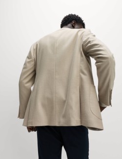 Tailored Fit Herringbone Stretch Blazer