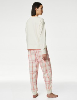 Pure Cotton Slogan Pyjama Set