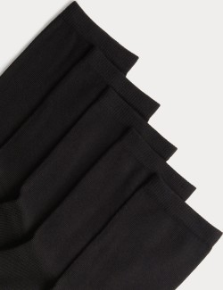 5pk Super Soft Colour Block Ankle High Socks