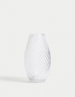 Středně velká texturovaná váza ve tvaru slzy