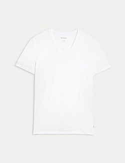 Premium Cotton V-Neck T-Shirt Vest
