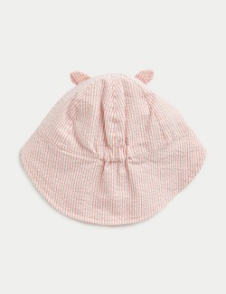 Kids' Pure Cotton Reversible Sun Hat (0-1 Yrs)