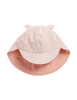Dětský oboustranný klobouk proti slunci z čisté bavlny (0–1 rok)