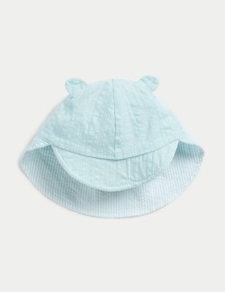Dětský oboustranný klobouk proti slunci z čisté bavlny (1 rok – 6 let)