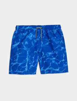 Wave Print Swim Shorts...