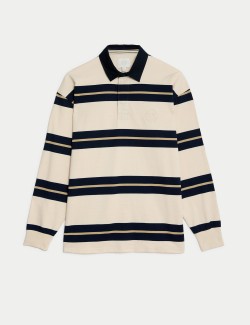 Pure Cotton Striped Rugby...