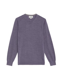 Pure Extra Fine Merino Wool Crew Neck Jumper