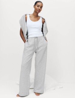 Cotton Rich Wide Leg Lounge Joggers