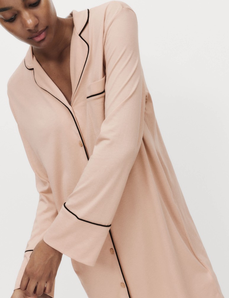 Oboustranná noční košile, z bavlny a modalu