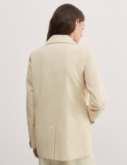 Dvouřadý kabát z čisté bavlny