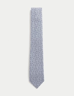 Úzká květovaná kravata