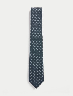 Úzká květovaná kravata