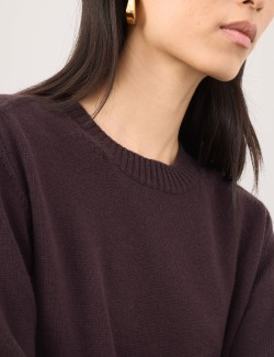 Merino Wool Rich Knitted Top with Cashmere