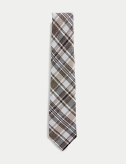 Kostkovaná kravata s...