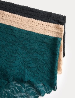 3pk Flexifit™ Lace High Rise Shorts