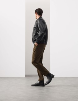 Texturované Chino kalhoty klasického střihu se sklady