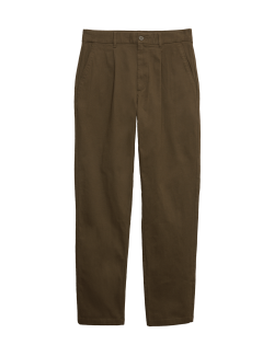 Texturované Chino kalhoty klasického střihu se sklady