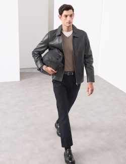 Texturované Chino kalhoty klasického střihu se sklady