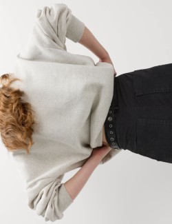 Kapsáčové kalhoty se širokými nohavicemi, s vysokým podílem bavlny