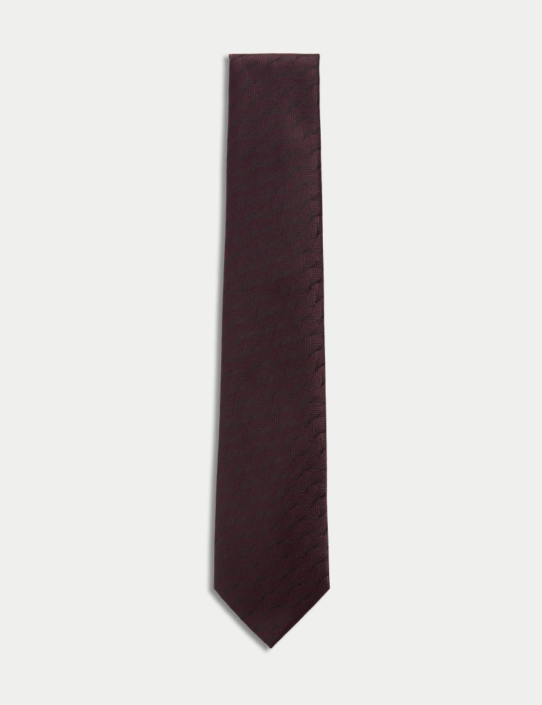 Poly Fan Textured Tie