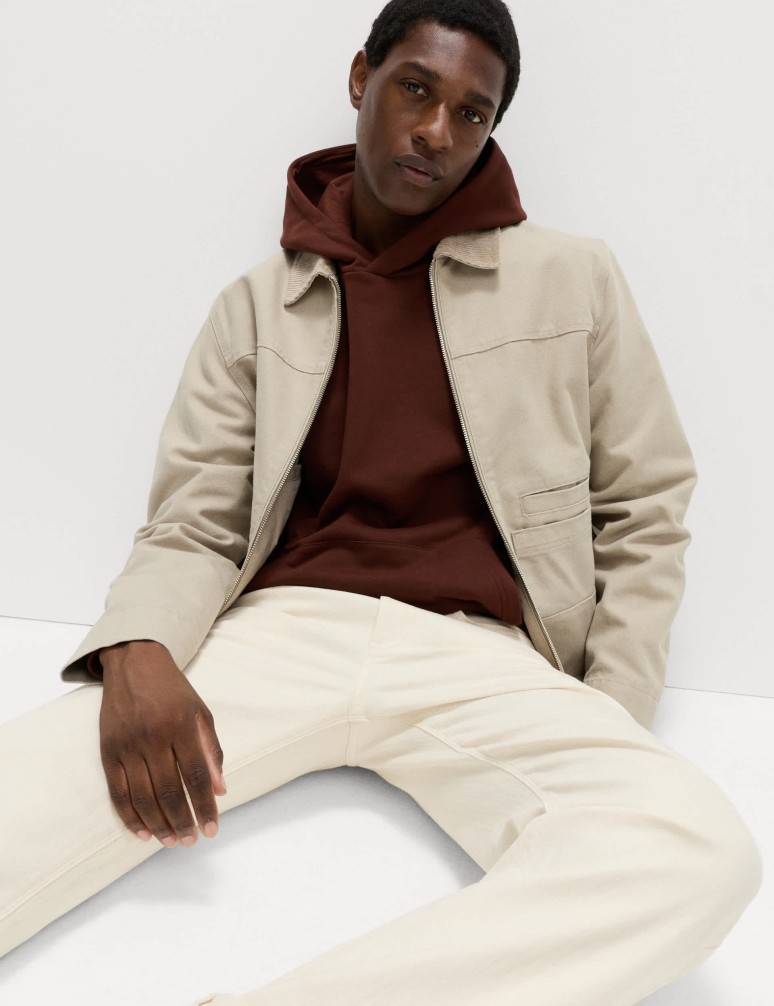 Mikina s kapucí s vysokým podílem bavlny