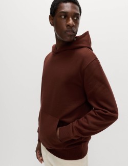 Mikina s kapucí s vysokým podílem bavlny