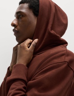 Mikina s kapucí s vysokým podílem bavlny