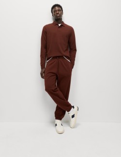 Elastické tepláky s vysokým obsahem bavlny v pase