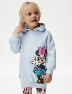 Dvoudílný outfit s mikinou s kapucí, motivem Minnie Mouse™ a vysokým podílem bavlny (2–8 let)
