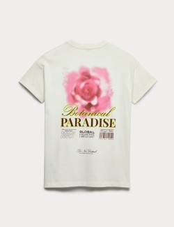 Top z čisté bavlny s dlouhým rukávem a grafikou (6–16 let)