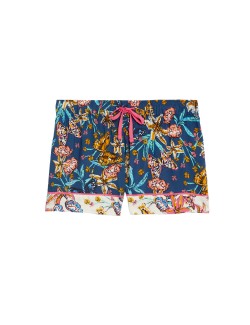 Pyžamové šortky s květinovým potiskem