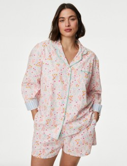 Květovaný pyžamový top z...