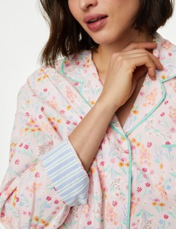 Pure Cotton Floral Pyjama Top