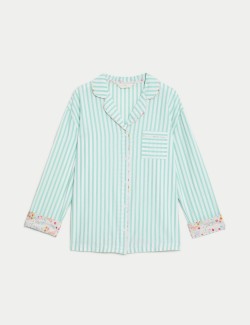 Pure Cotton Striped Pyjama Top