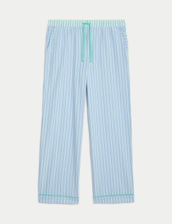 Pruhované pyžamové kalhoty ze 100 % bavlny