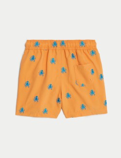 Octopus Embroidered Swim Shorts (2-8 Yrs)