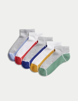 Ponožky Trainer Liners™ s vysokým podílem bavlny, sada 5 párů (6 malé – 7 velké)