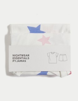 Pure Cotton Star Pyjamas (1-8 Yrs )