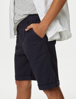 Chino šortky s vysokým podílem bavlny (6–16 let)