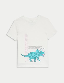 Tričko z čisté bavlny s motivem dinosaura (2–8 let)