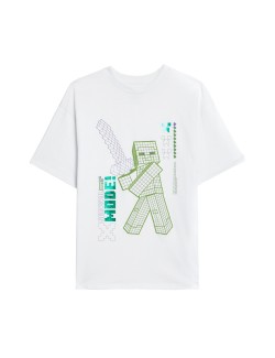 Tričko z čisté bavlny s motivem Minecraft™ (6–16 let)
