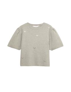 Knitted Embellished Top (6-16 Yrs)