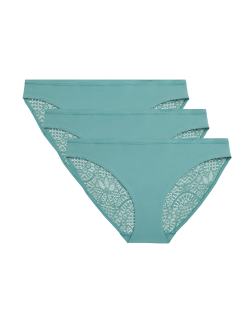 3pk Body Soft™ Lace Bikini Knickers