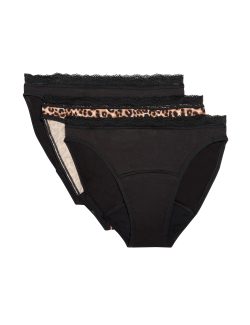 Vysoce střižené vysoce savé menstruační kalhotky, 3 ks